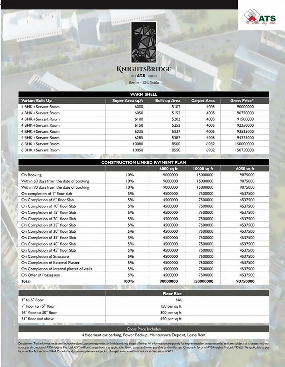 ATS KNIGHTSBRIDGE PRICE LIST