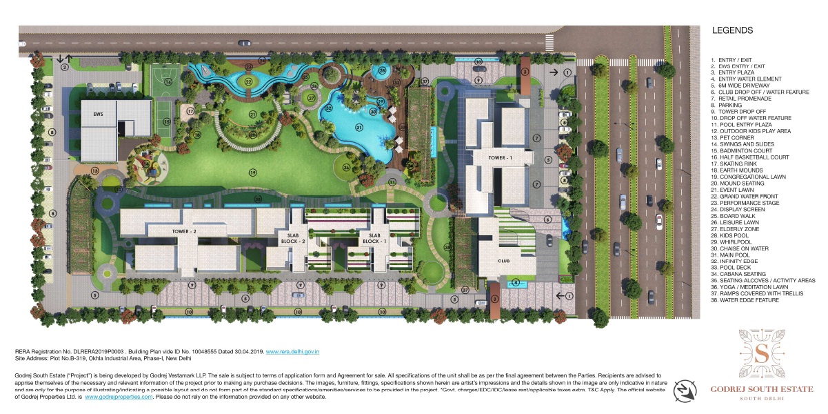 godrej south estate site plan