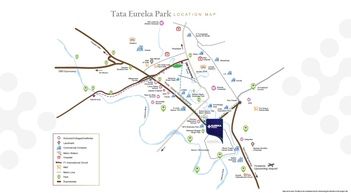 tata eureka park location map